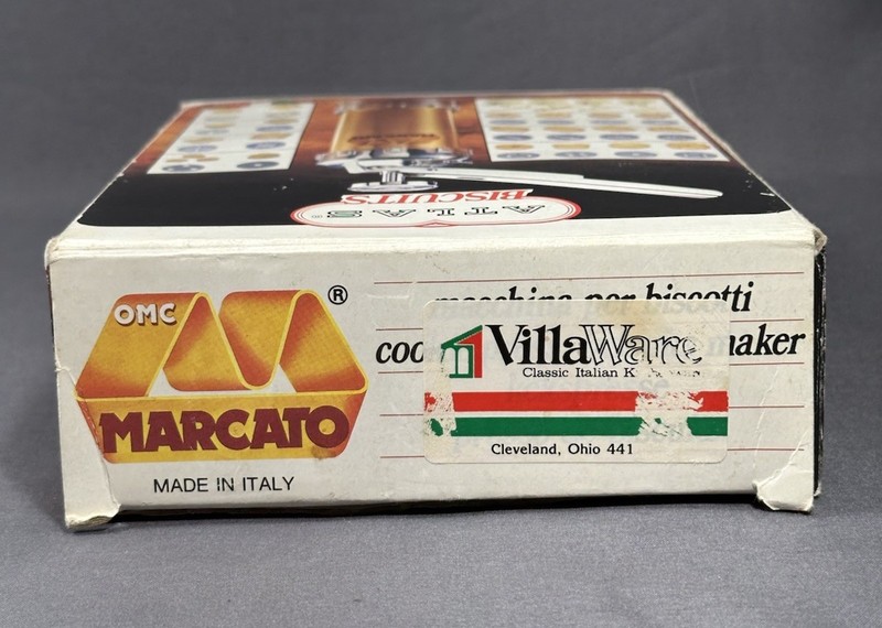 Marcato Atlas Biscuits Maker Cookie Press from Italy, 20 Discs and 4 Tips In Box gallery
