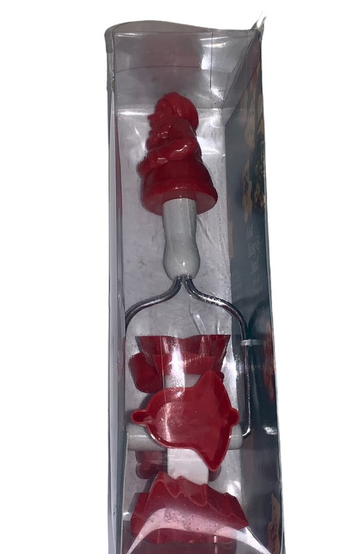 WILTON 1992 SANTA'S COOKIE WHEEL CHRISTMAS COOKIE PASTRY CUTTER WHEEL EUC gallery