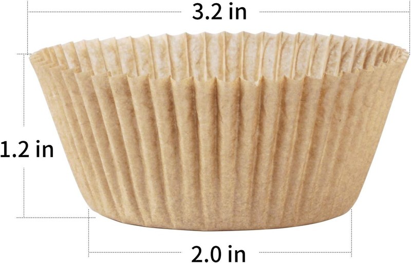 500 Pack Natural Cupcake Liners – Odorless, Food-Grade, Grease-Proof Design gallery