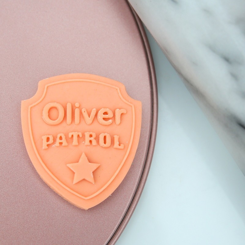 Your Personalised Paw Patrol Badge Embosser Fondant Cutter Birthday Decoration. gallery