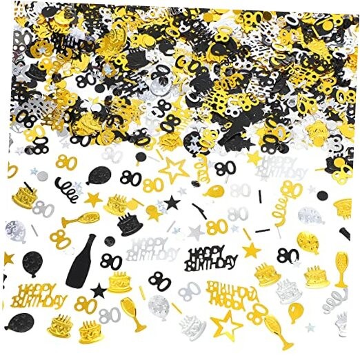 3000 Pieces Table Confetti Happy Birthday Cake Foil Metallic Sequins Confetti