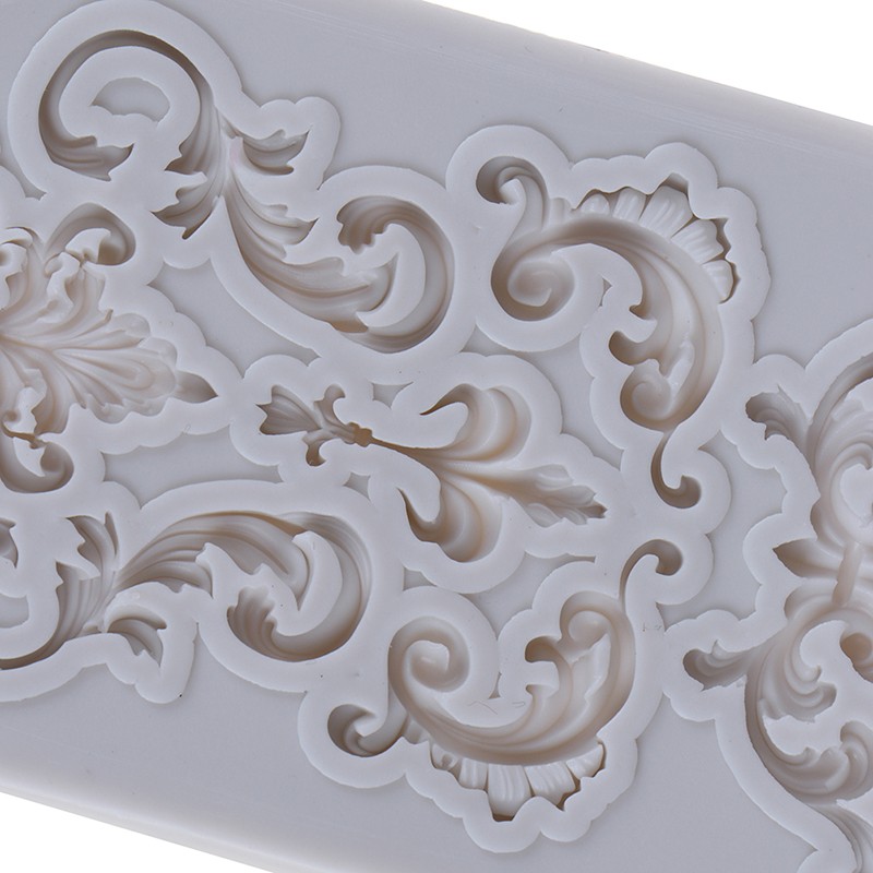 Vintage Relief Border Silicone Mold Scroll Fondant Molds Cake Decorating TIC p9 gallery