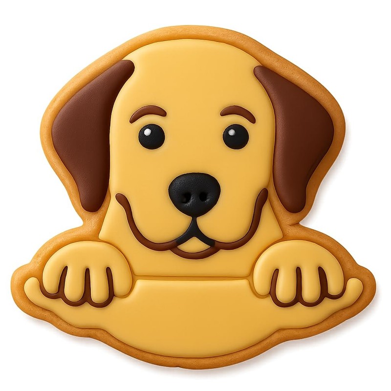 Lurking Labrador Cookie Cutter & Stamp - 4x3.5" Fun Kitchen Baking Set gallery