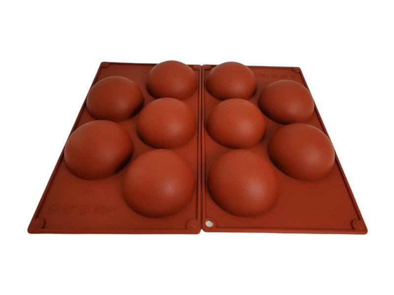 5-Cavity Large Semi Sphere Silicone Baking Mold Chocolate Bomb Candy Cake Mousse