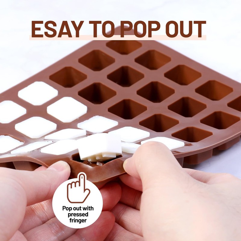1PCS Deep 26 Cavity Square Letters Chocolate Silicone Molds Non-Stick Food Grade gallery
