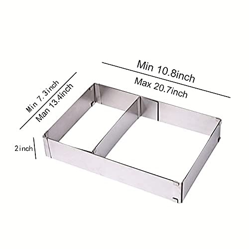 10 Reach 20 Inch Rectangular Stainless Steel Adjustable Flexible Scalable Mou... gallery