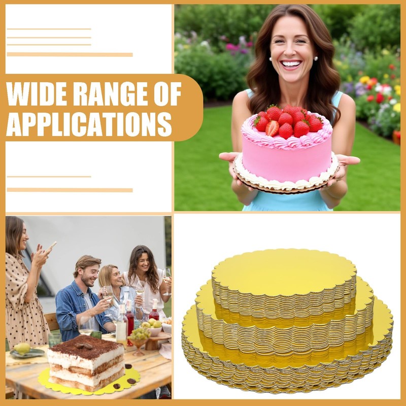 30Pcs Sturdy Cake Board Rounds cake base board 8 10 and 12-Inch Circle Cardbo... gallery