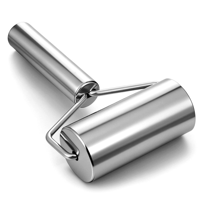 Small Stainless Steel Rolling Pin Non Stick Smooth Pastry Pizza Dough Roller