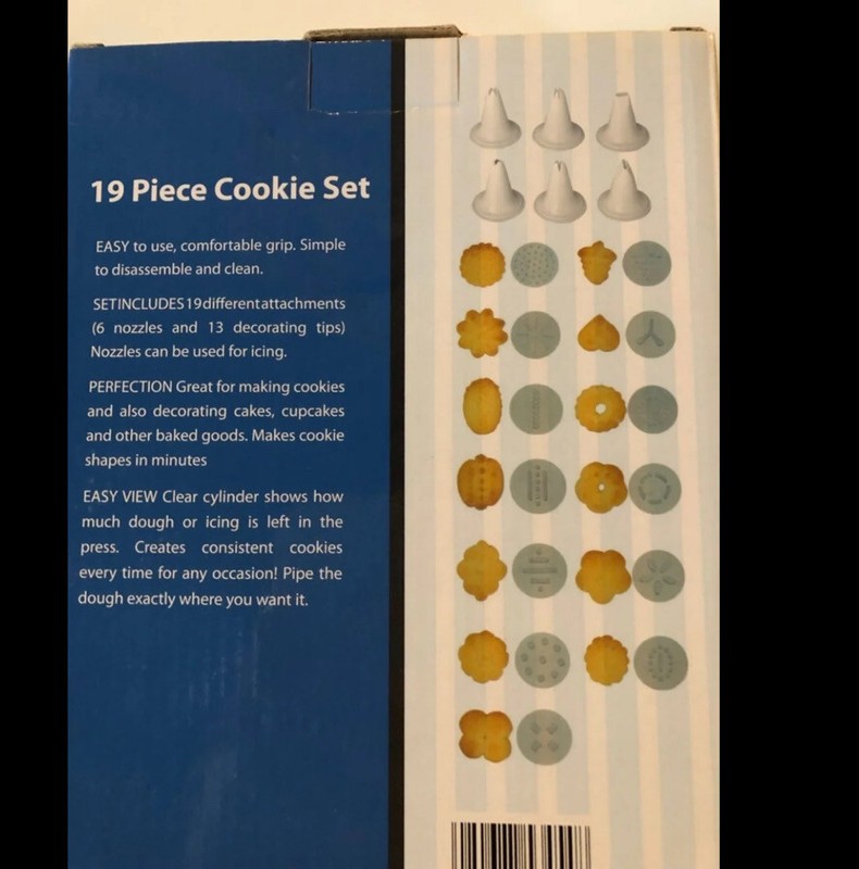 Nuvita Cookie Press-19 pieces -White/Red gallery