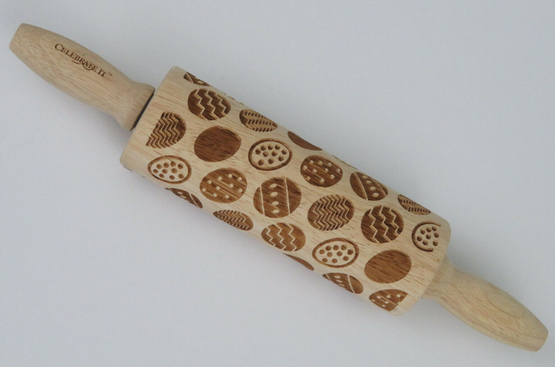 EASTER Egg Embossed Rolling Pin from Celebrate It for Pastry Fondant Dough Craft
