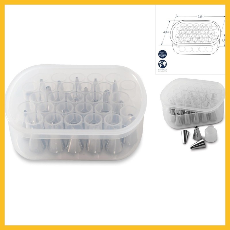 Decorating Tip Set 01087 27-Piece 1 Pack Stainless Steel