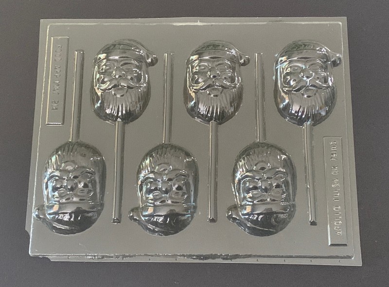 Apollo ASSORTED SANTA CLAUS THEMED Plastic Candy Mold Lot Of 4 Christmas Theme gallery