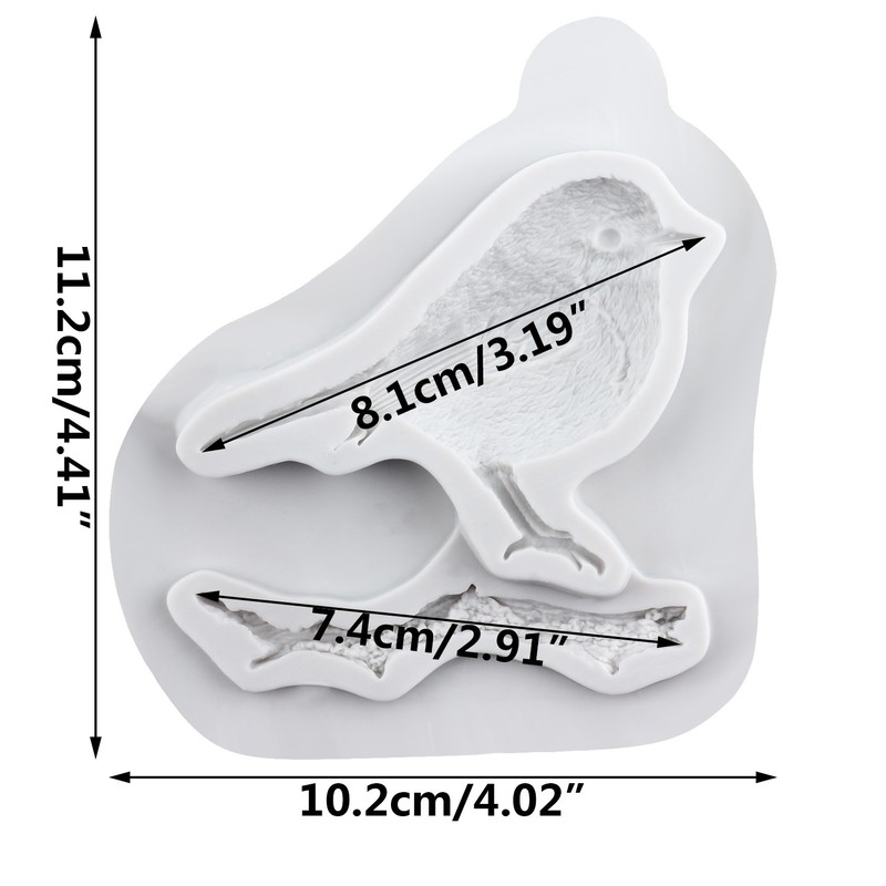 Birds Silicone Molds Mini Birds Fondant Cake Decorating Tools Cupcake gallery