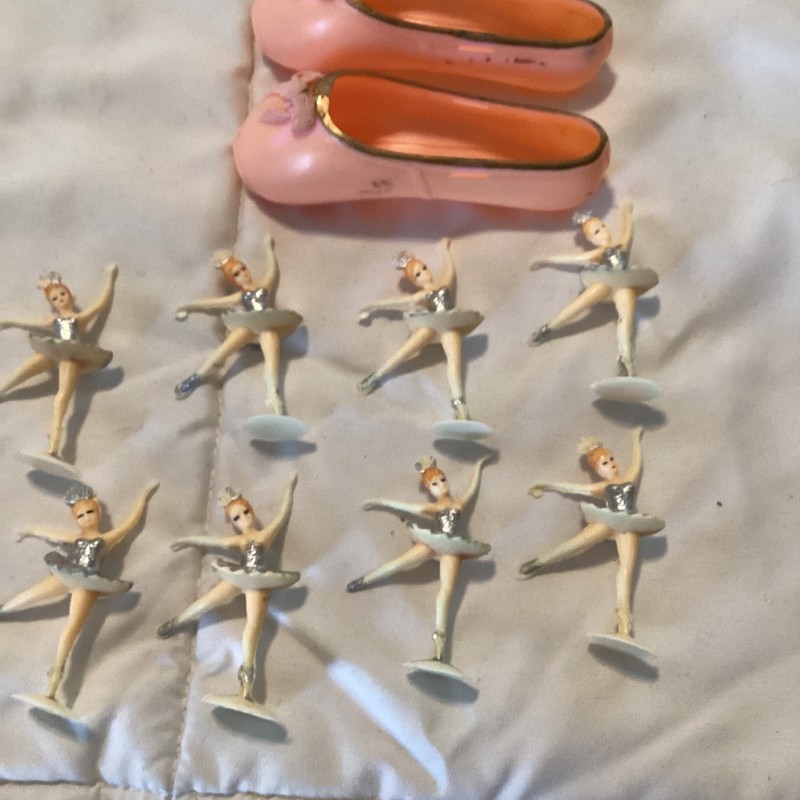 Vintage 1960’s Lot Of Ballerina Cake Toppers For Cake Decorating gallery