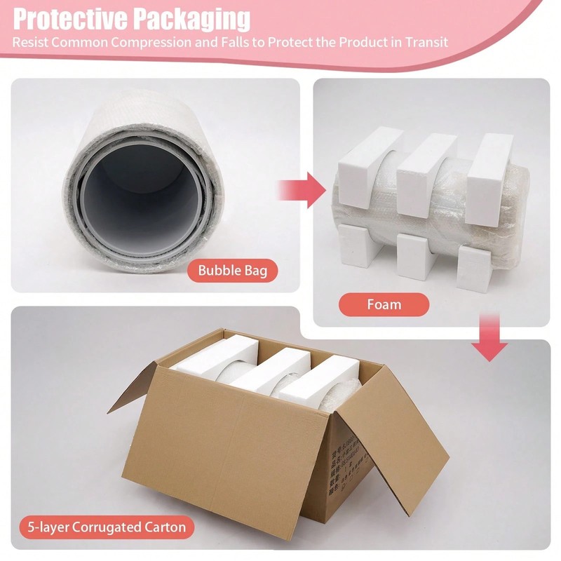 3 Pack White Cylinder Display Stands Dessert Table Decor gallery