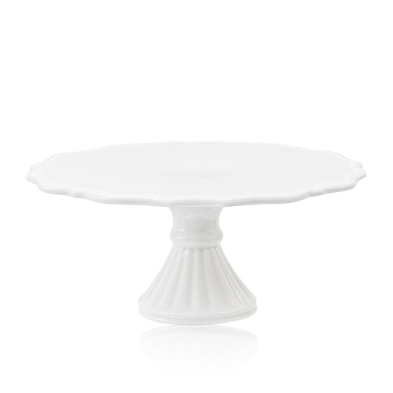 10 Inch Cake Stand, Round Dessert Cake Stand for 8 Inch Cake, Ceramic Cupcake…