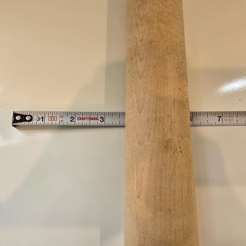 Vintage Hardwood Rolling Pin 17” Hole For Hanging gallery