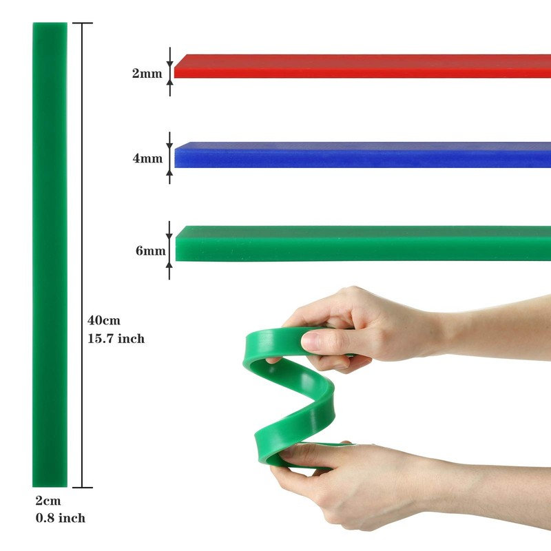 6Pcs Rolling Pin Guides, Non-Stick Silicone Rolling Pin Ruler Dough Thickness... gallery
