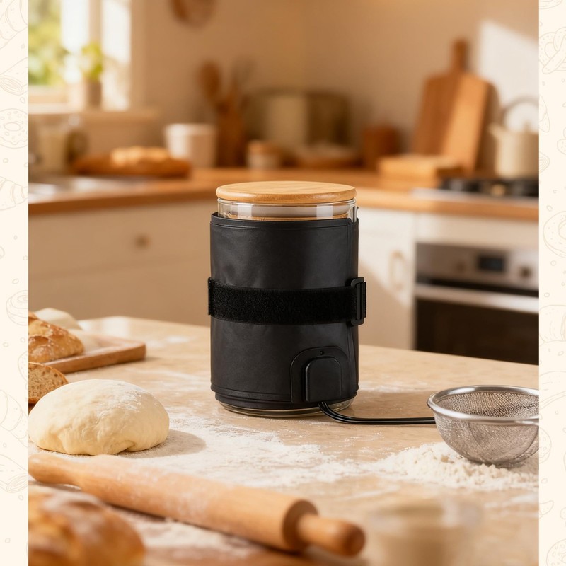 Sourdough Starter Warmer Wrap, Sourdough Starter Jar Heat Wrap, Sourdough Hea... gallery