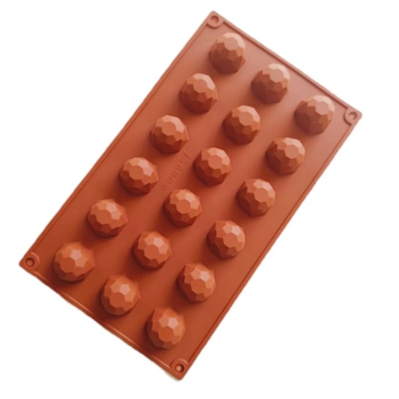 18 Cavities Diamond Stone Shape Forma De Silicone Para Chocolate Moldes Mold DIY gallery