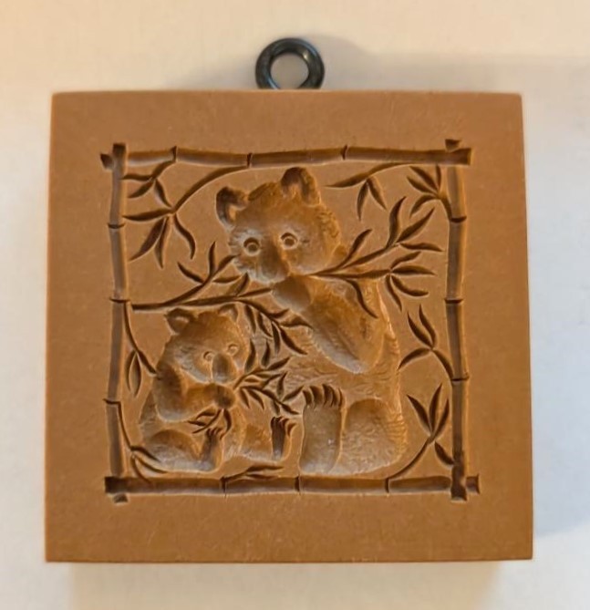 RARE Anis Paradies PANDA BEARS springerle mold cookie NO LONGER BEING MADE