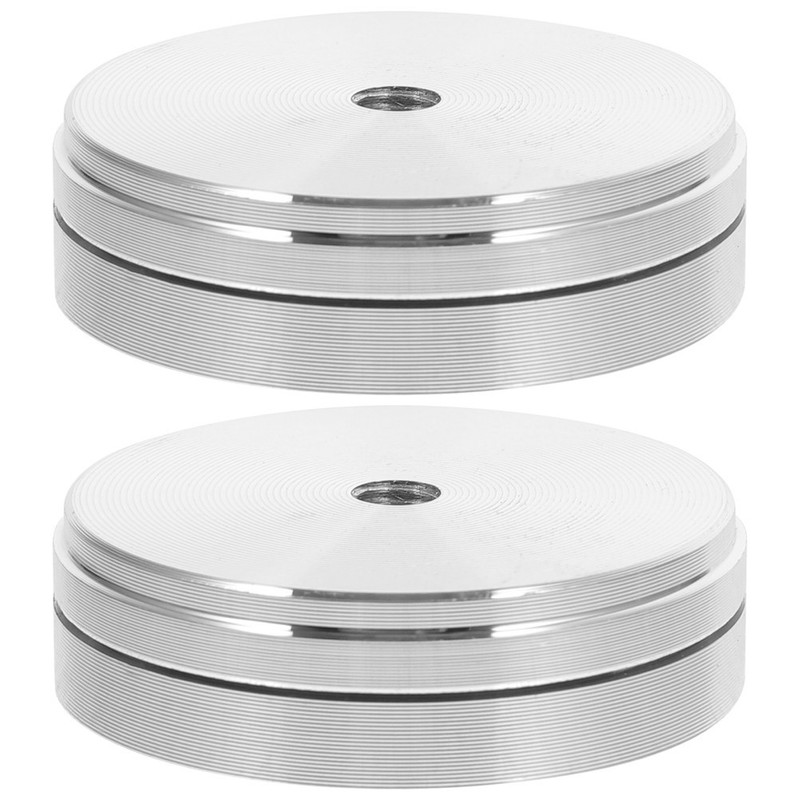 2 Pcs Swivel Dining Table Base Rotation Heavy Duty Rotating Bearing Turntable