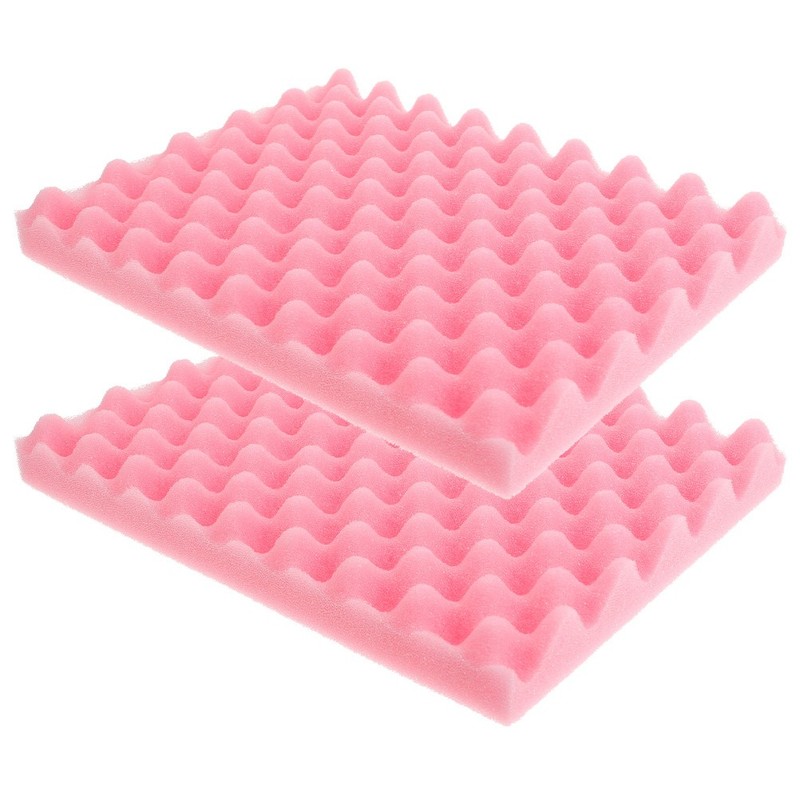 2Pcs Reusable Pink Flower Sponge Mat Flexible Fondant Pad for Baking Decoration