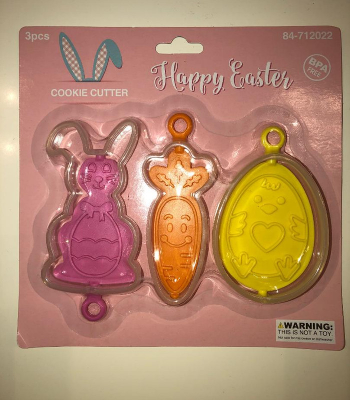 EASTER BUNNY RABBIT EASTER EGG HOLIDAY COOKIE CUTTER SET