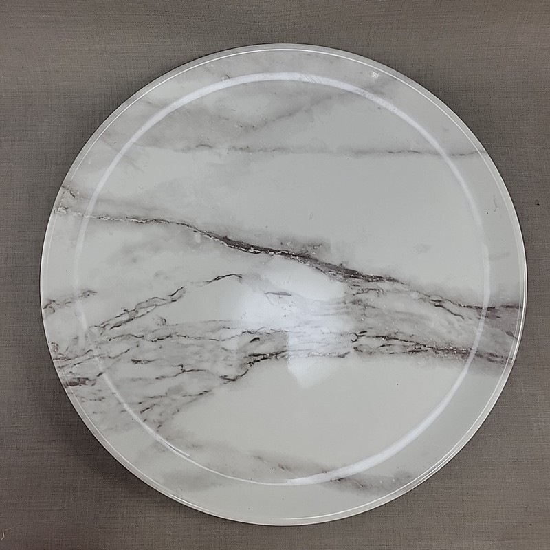 Threshold Cake Platter with Glass Dome 14" Marble Platter with 12" Dome gallery