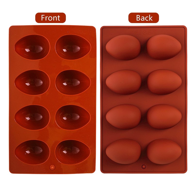 3Pcs 8-Cavity Easter Silicone Egg Molds, Baking Supplies for DIY Cake Decorat... gallery