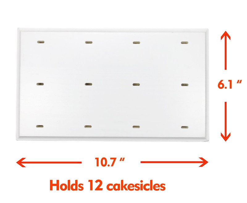 Wood Cakesicle Stand Display - 12 Count Popsicle Sticks Holder for Dessert Table gallery