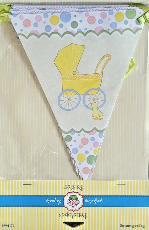New! Penelope’s Parties Baby Shower Cake Stand & Banner Set – A Rare Gem! gallery