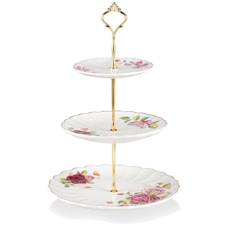 Elegant Porcelain Cupcake Holder Set