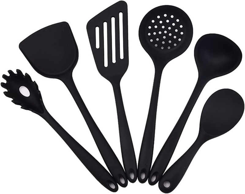 6 Pcs Silicone Kitchen Utensils Set, Silicone Cooking Utensils, Heat