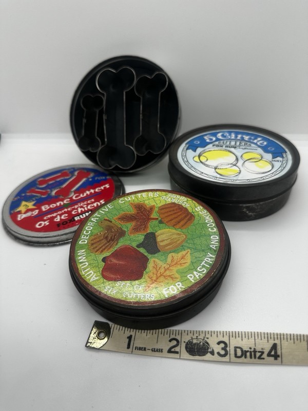 Fox Run Craftsmen Nested Metal Circle Cookie Cutters Set 5-Pack 5 in 3681