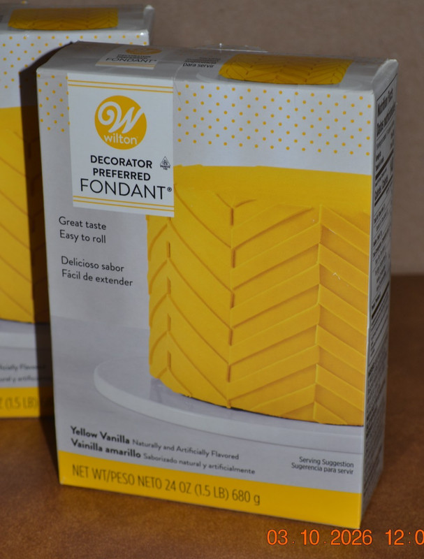 3 Boxes Wilton Decorator Preferred Fondant Yellow Vanilla 24ozs Each gallery