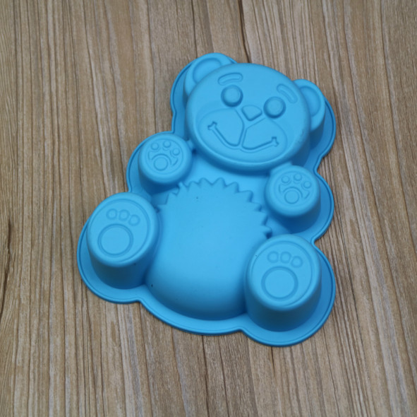 NEW Flexible Silicone Single Bear Shape Cake Mold Pudding Mold DIY Baking Tool