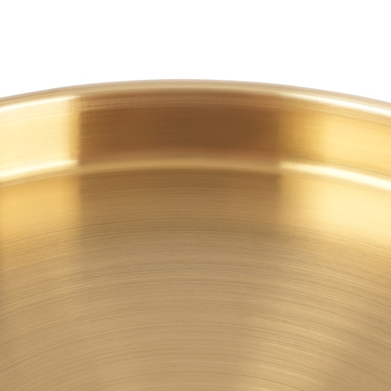 6Pcs Round Serving Trays Stainless Steel Table Tray Gold Decorative Tray gallery