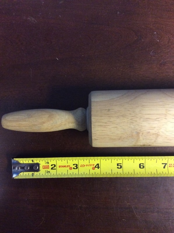 18" Modern Wood Rolling Pin Baking Pastry Dough Utensil PreownedKitchen.com gallery