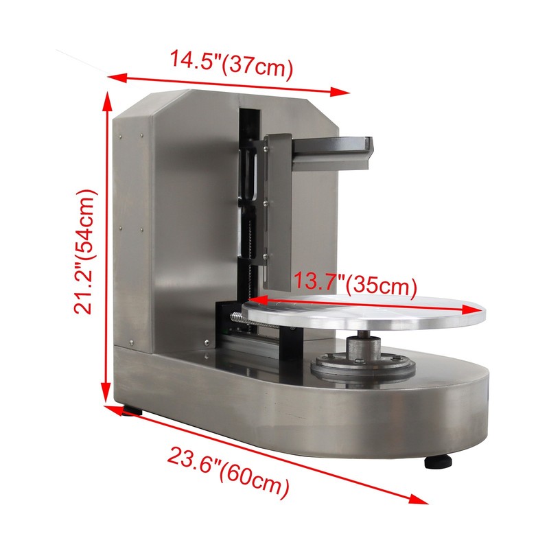 Open Box!4-12''Auto Cake Cream Coating Smearing Machine Stainless Cream Spreader gallery