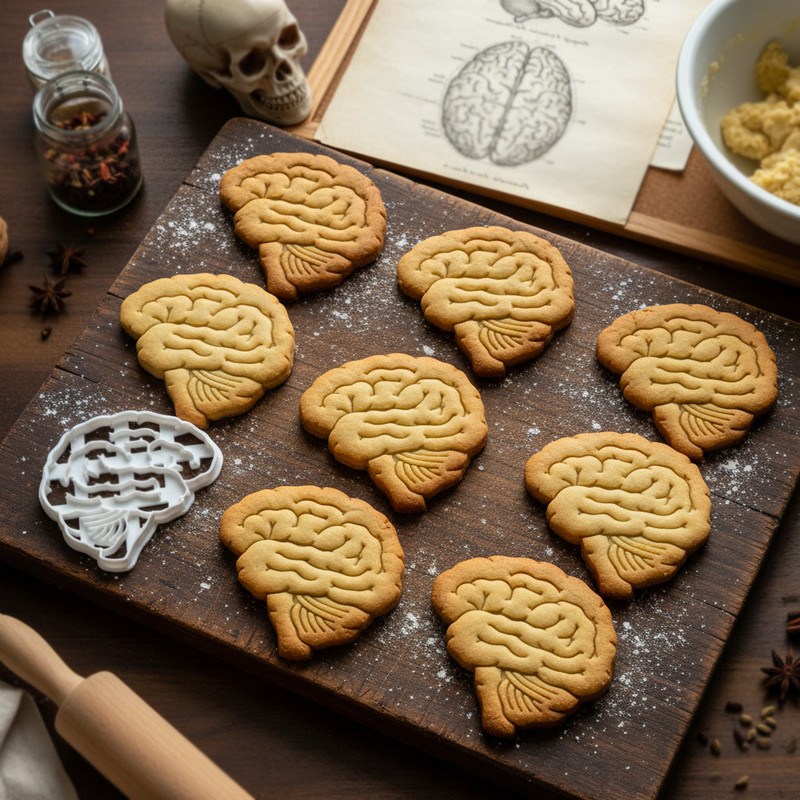 Lateral View Brain Cookie Cutter anatomy neuroscience neurology biology science gallery