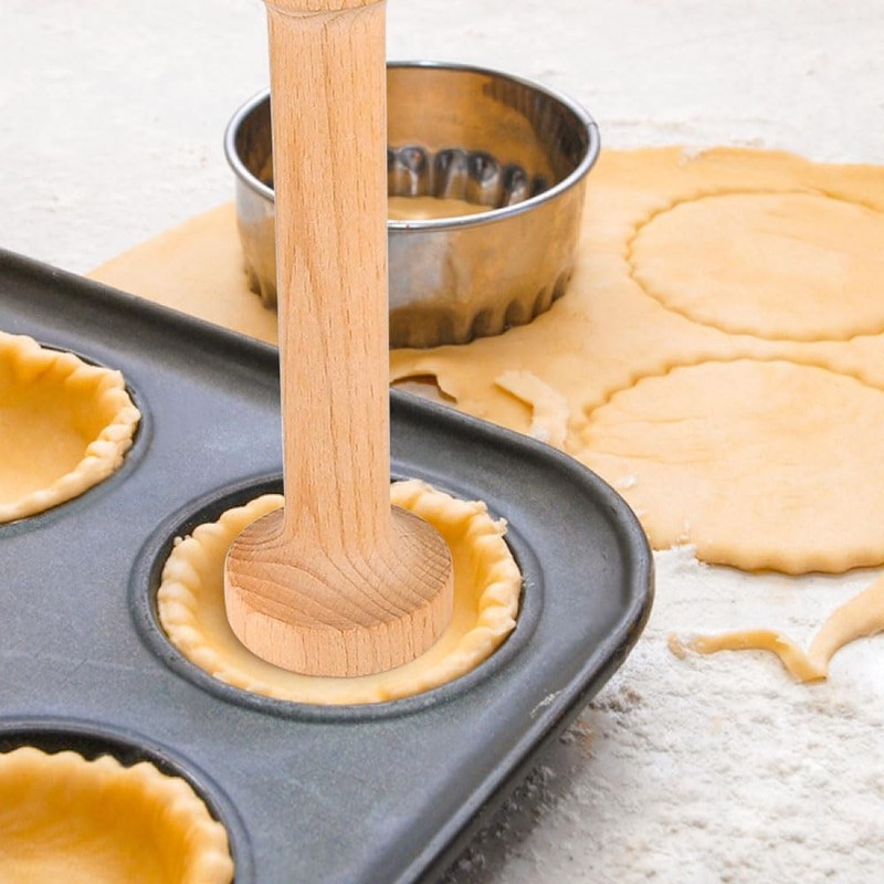 Cyimi 3 Pcs Wooden Tart Tamper Large, Middle, Small, Set of 3 gallery