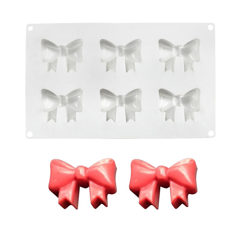 Exquisite for Creative Bowknot Mold Cake Chocolate Soap Decorating Tool Gift gallery