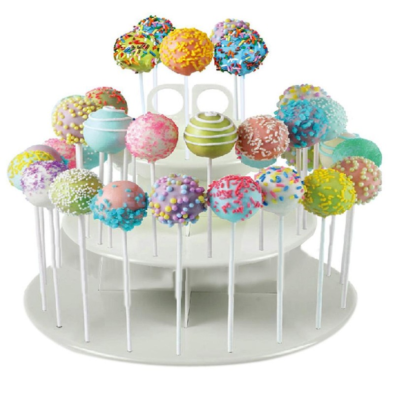 Lollipop and Cake Pop Display Stand 42 Hole Holder Solid Plastic gallery