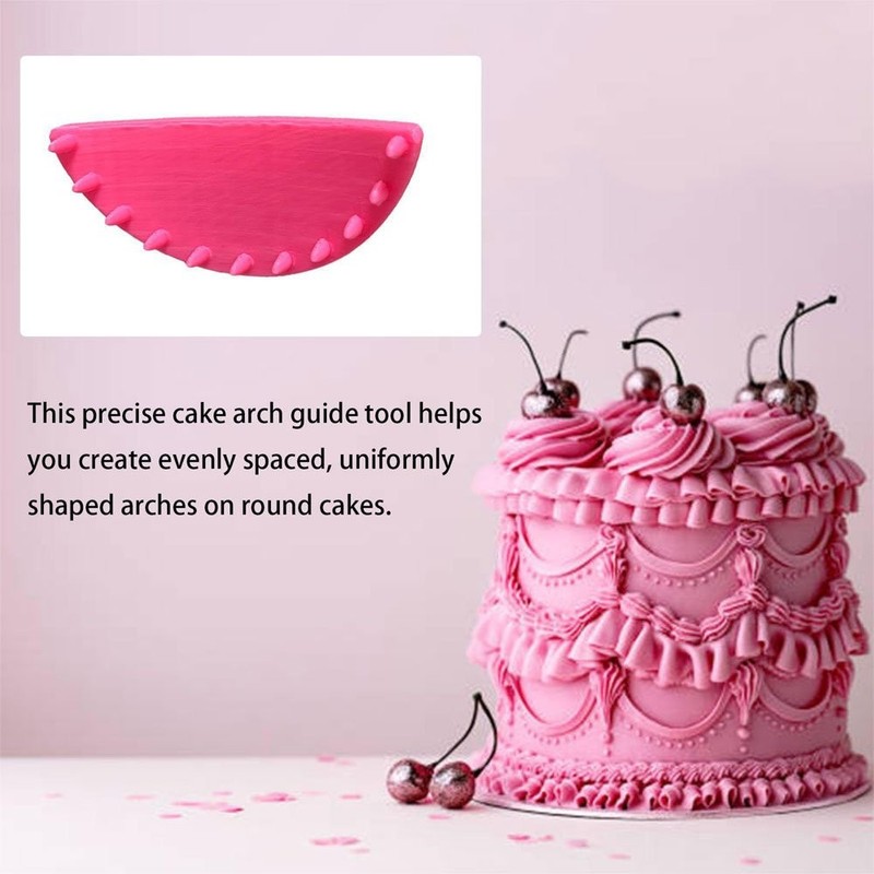 2pc Cake Arch Guide Tool Guide Tool Pleat Guide Template Tool Cake Pleat AE gallery