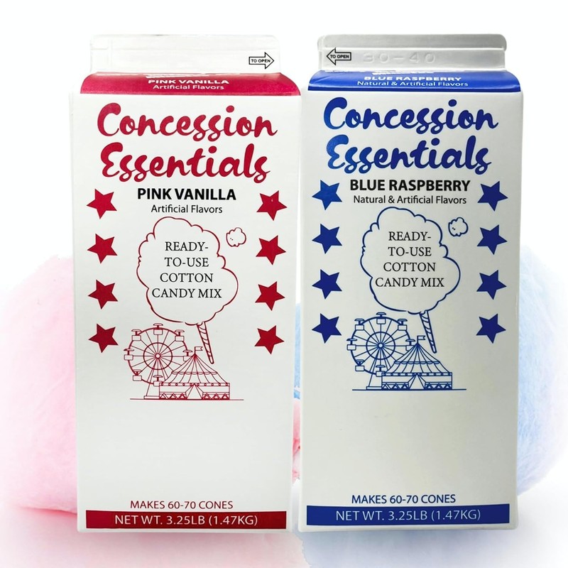 Concession Essentials – CE Floss Sugar -2pk 3.25 Pound (Pack of 2), White