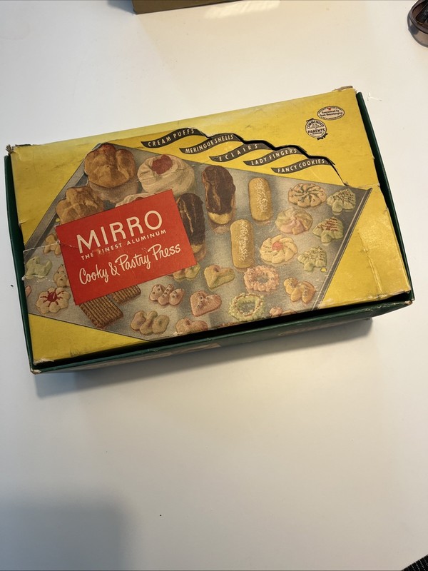 Vintage Mirro Cooky (Cookie) & Pastry Press Aluminum w/box No Directions