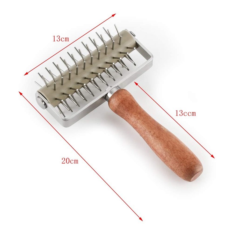 Pizza Dough Docker Roller - Pastry Docker Roller with Spike for Homemade Baki... gallery