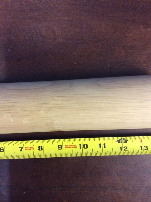 18" Modern Wood Rolling Pin Baking Pastry Dough Utensil PreownedKitchen.com gallery