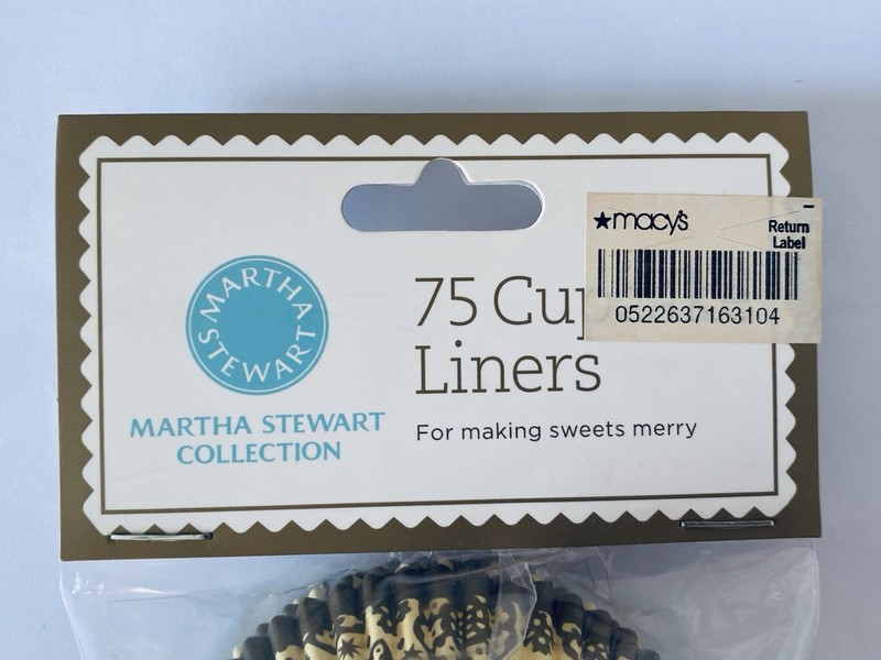 SET of 3 Martha Stewart Cupcake LINERS 225 TOTAL Halloween and Christmas gallery